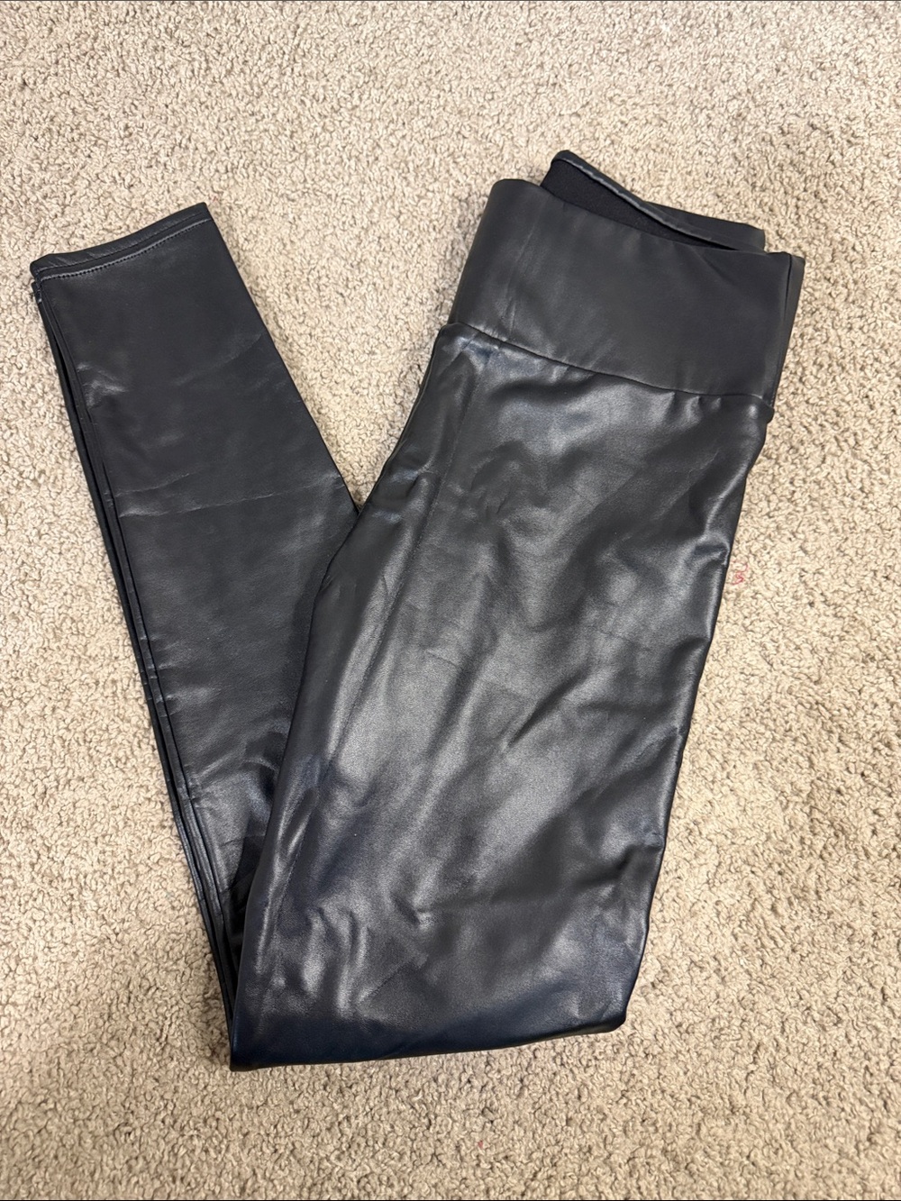 Black Faux Leather Leggings Women’s Medium